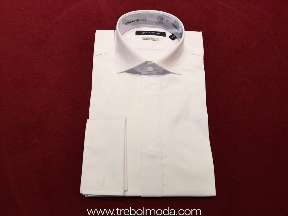 grabadora deuda Revelar Camisa blanca de hombre para ceremonia - Trebol Moda